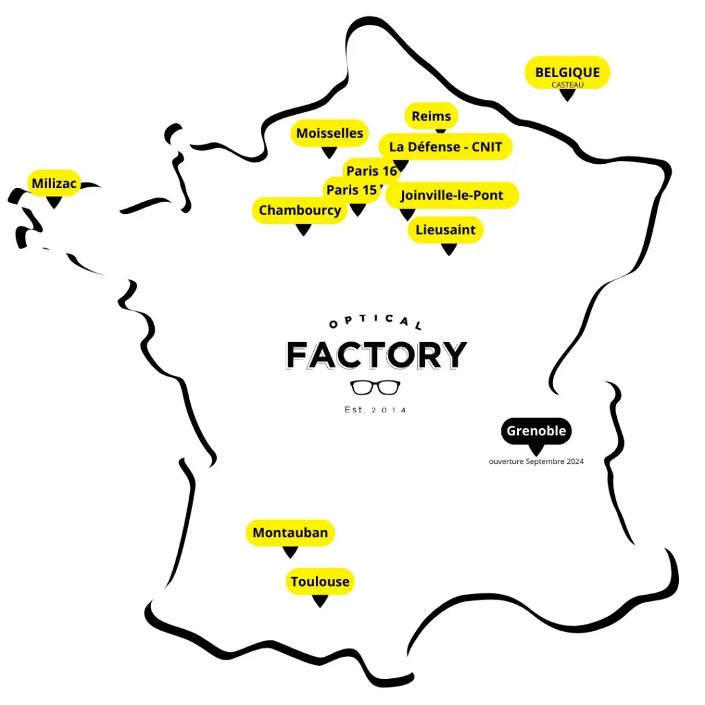 Optical Factory - Nos boutiques 2024